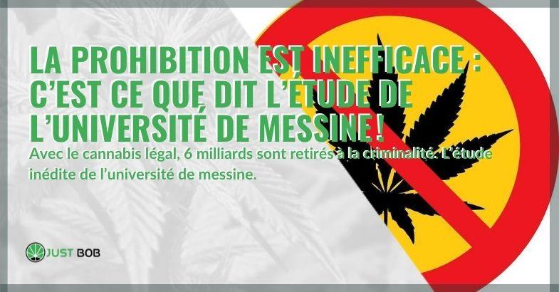 La prohibition est inefficace : C’est ce que dit l’étude de l’Université de Messine