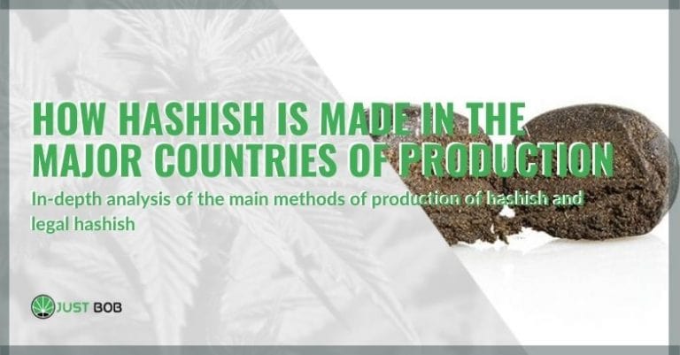 How hashish is made in the major countries of production