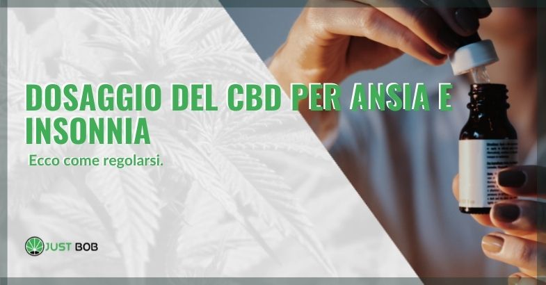 Dosaggio del CBD per ansia e insonnia
