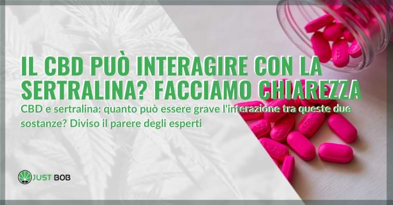Il CBD può interagire con la sertralina?