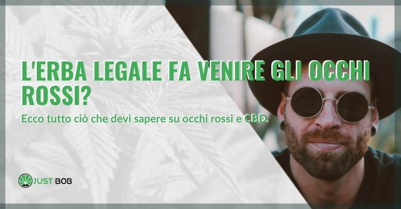 Erba legale ed occhi rossi