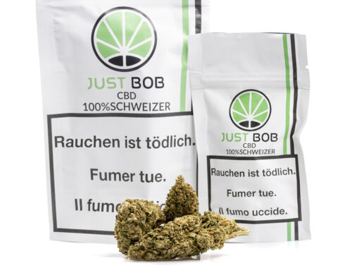 infiorescenze di erba legale Bubblegum con bustine justbob